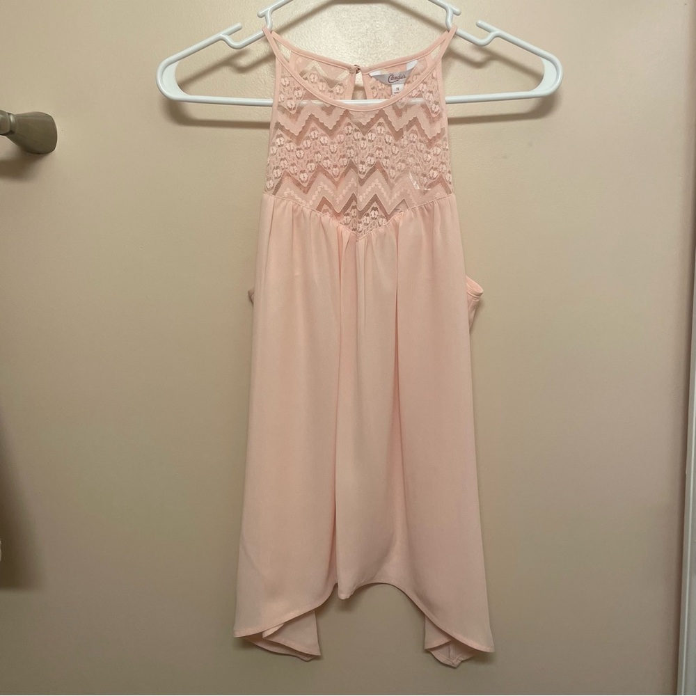 Candie's Pink Lace Blouse